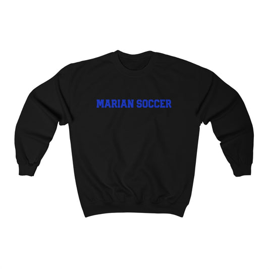 Marian Girls Soccer Unisex Heavy Blend™ Crewneck Sweatshirt Black, White, Sport Grey, or Pink
